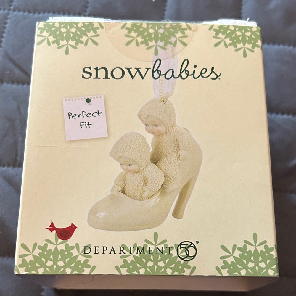 Department 56 Snowbabies Kids Shoes - Ivory